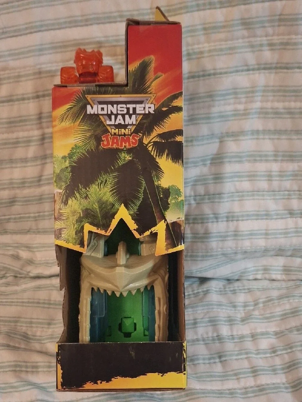 Monster Jam Mini Jams Megalodon Jungle Blaster Toy - Blue & Orange